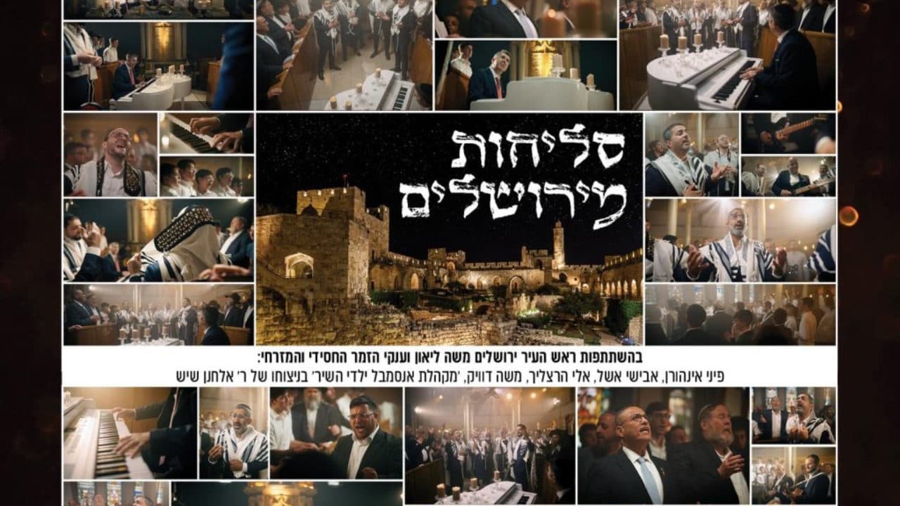 Pini Einhorn, Eli Hertzlich, Avishei Eshel & Moshe Duek - Selichos Miyerushalayim
