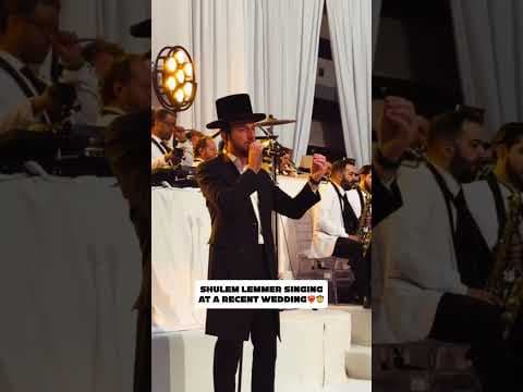Shulem Lemmer singing at a recent wedding❤️‍🔥🤠